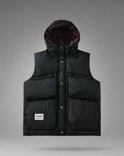 Gilet d'Hiver à Col Montant Élégant
