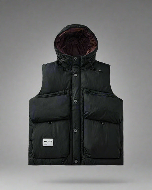 Gilet d'Hiver à Col Montant Élégant