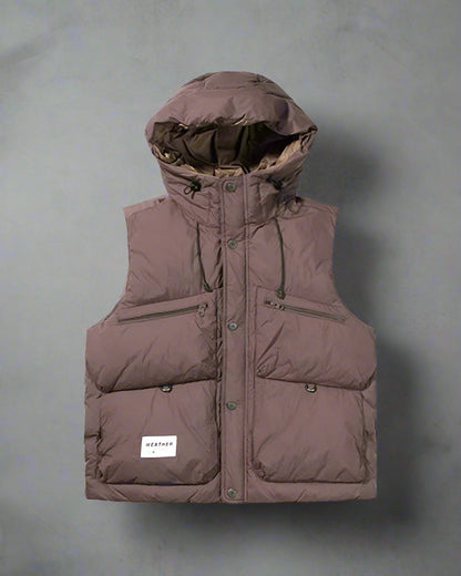 Gilet d'Hiver à Col Montant Élégant