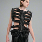 Gilet Chic en PU Creux