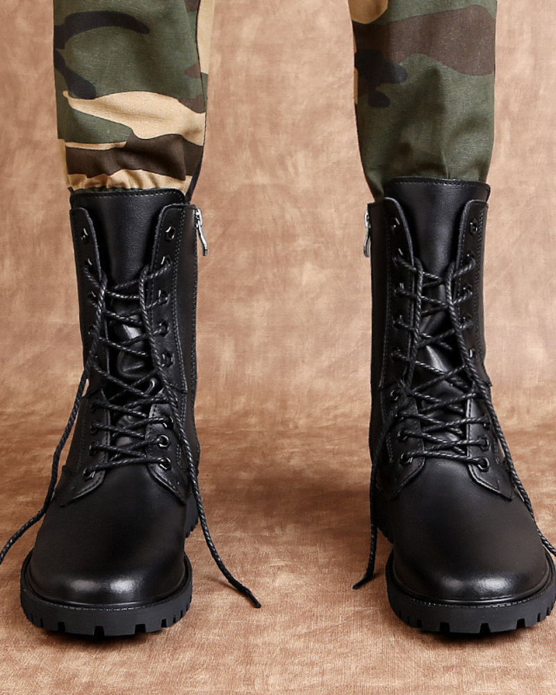 Bottes en Cuir Urbaines Robustes