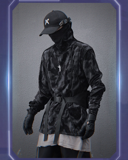 Sweat à col roulé Tie-Dye Vibrant