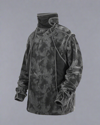 Sweat à col roulé Tie-Dye Vibrant