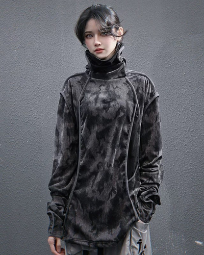 Sweat à col roulé Tie-Dye Vibrant