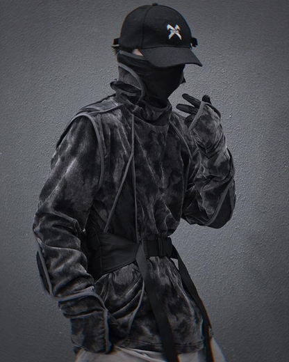 Sweat à col roulé Tie-Dye Vibrant