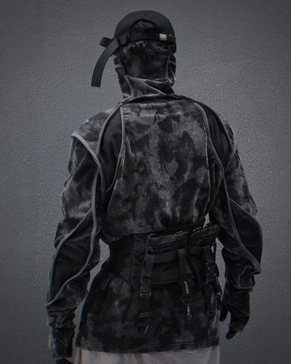 Sweat à col roulé Tie-Dye Vibrant