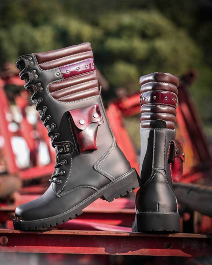 Bottines Noires Chic Montantes