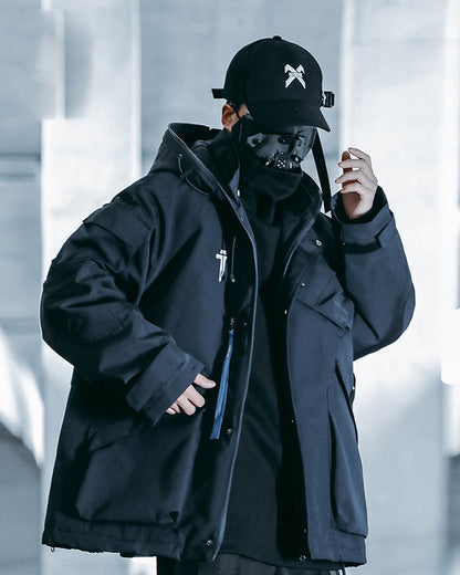 Veste à Capuche Cyberpunk Vibrante