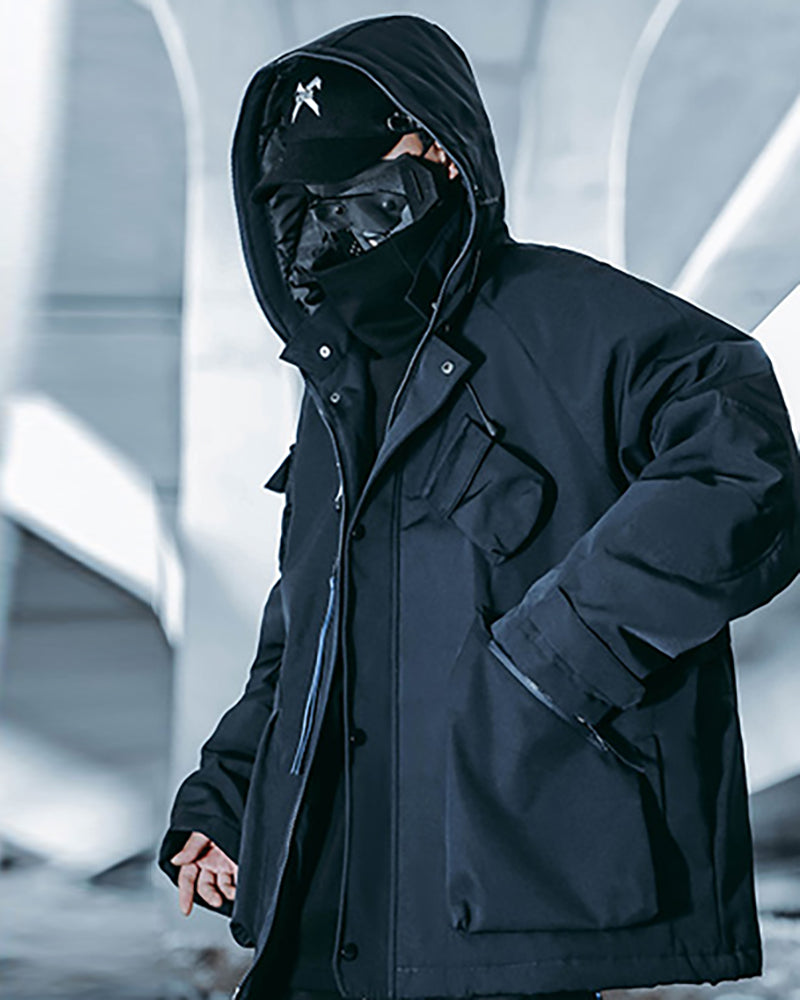 Veste à Capuche Cyberpunk Vibrante