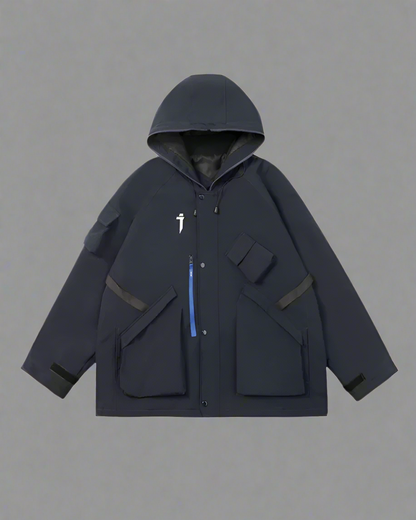 Veste à Capuche Cyberpunk Vibrante