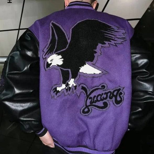 Veste varsity violette