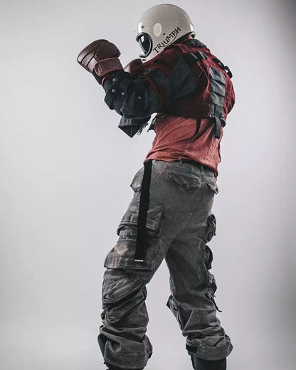 Veste de Boxe Rouge Écrasante