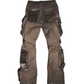 Pantalon Cargo Évasé Distressé Tendance