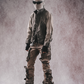 Pantalon Cargo Évasé Distressé Tendance
