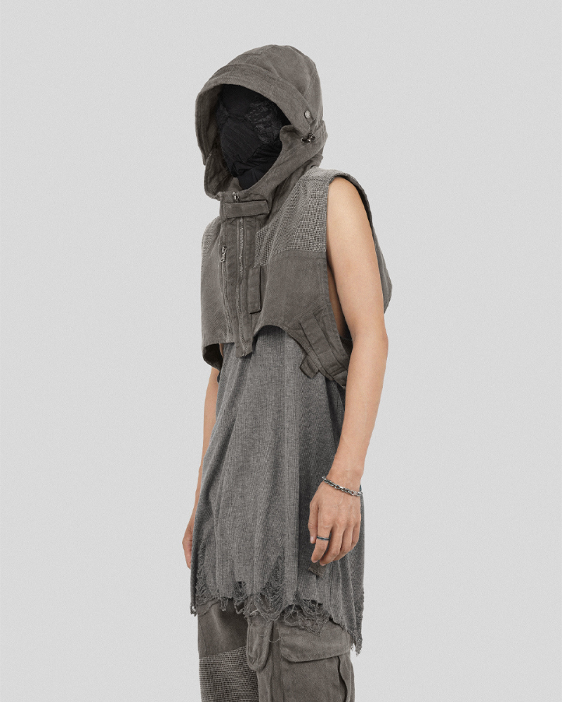 Gilet à Capuche Patchwork Chic Boho