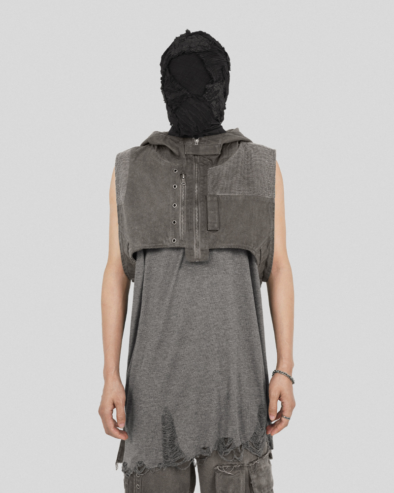 Gilet à Capuche Patchwork Chic Boho