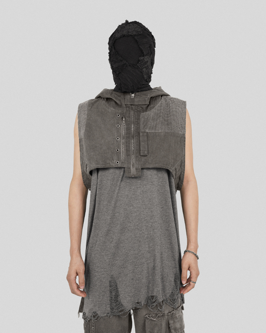 Gilet à Capuche Patchwork Chic Boho