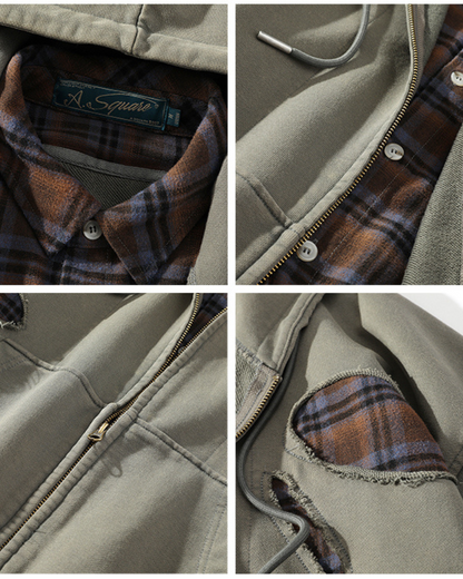 Ensemble de Sweat à Capuche Unisexe Déchiré et Stylé