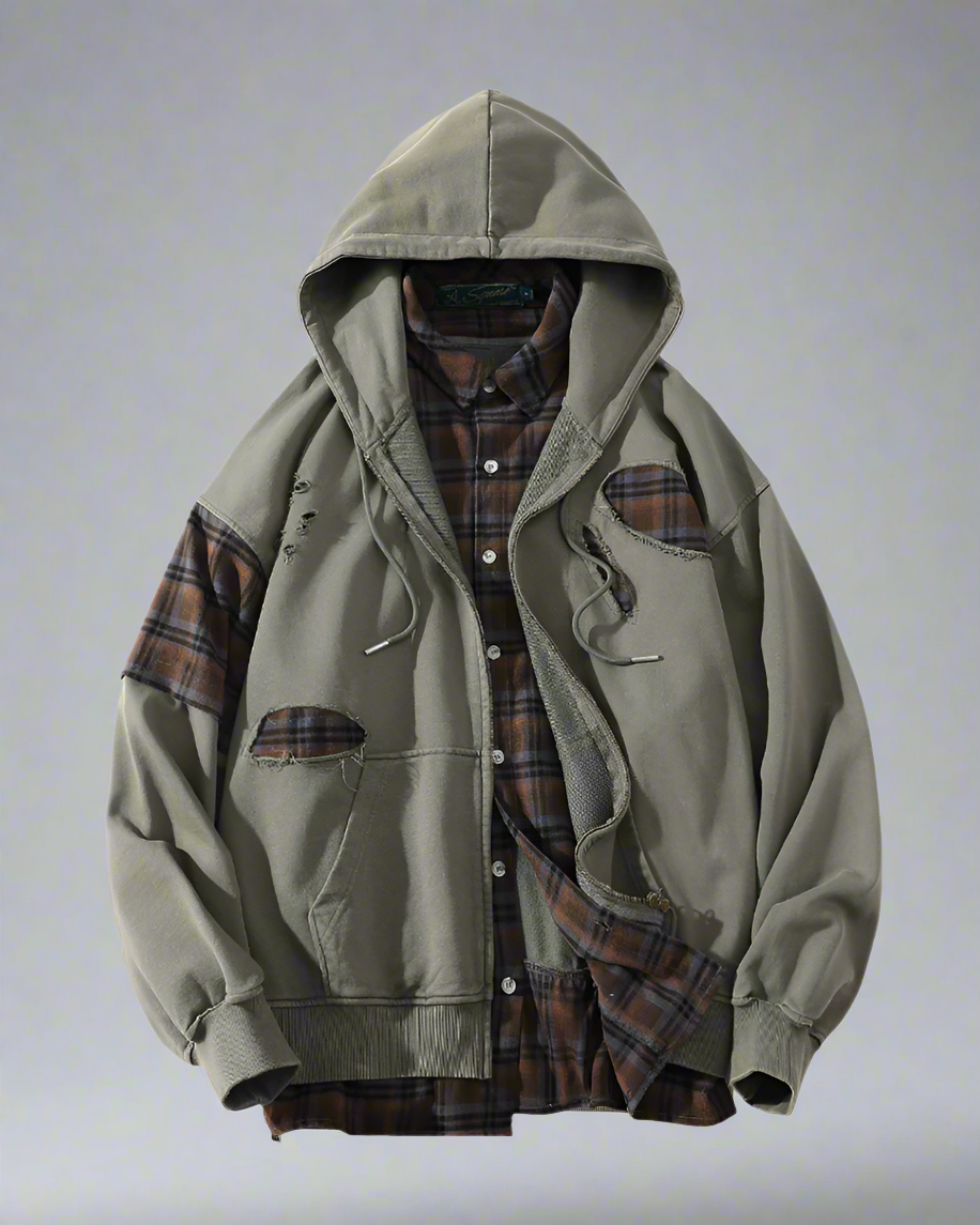 Ensemble de Sweat à Capuche Unisexe Déchiré et Stylé