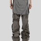 Pantalons Cargo Patchwork Stylés avec Bretelles