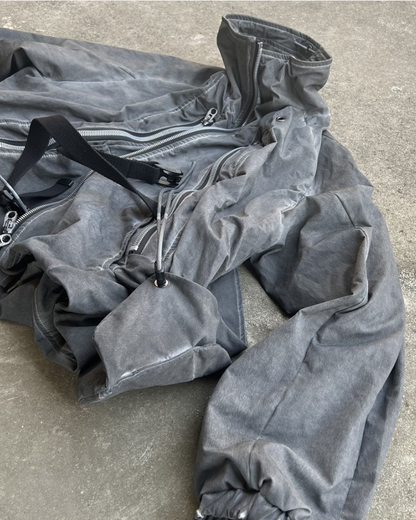 Veste à Poches Nostalgique en Couches