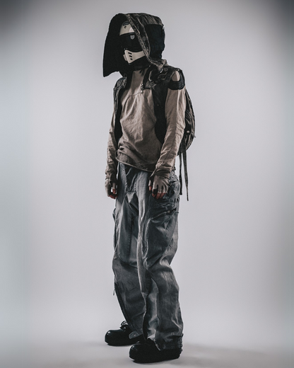 T-shirt en coton usé rétro