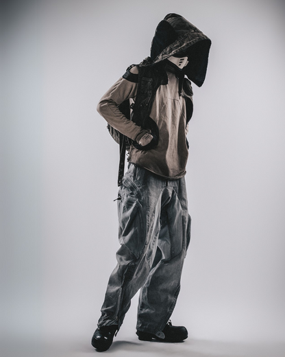 T-shirt en coton usé rétro