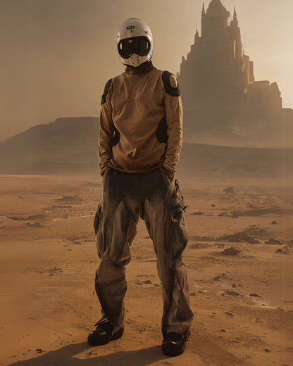 T-shirt en coton usé rétro