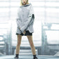 Hoodie Patchwork Fantôme Futuriste