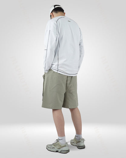 Sweat-shirt classique en coton blanc