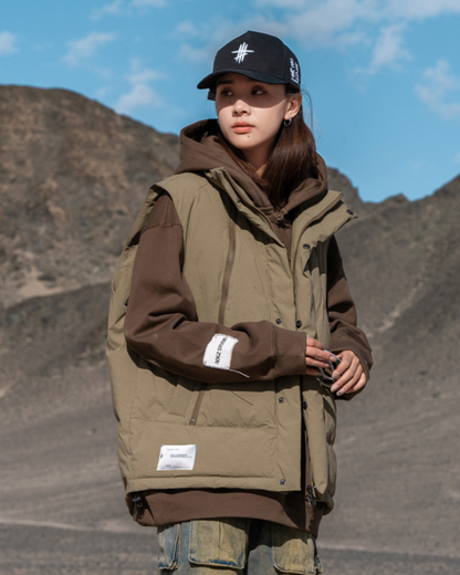 Gilet Zippé en Coton Confortable