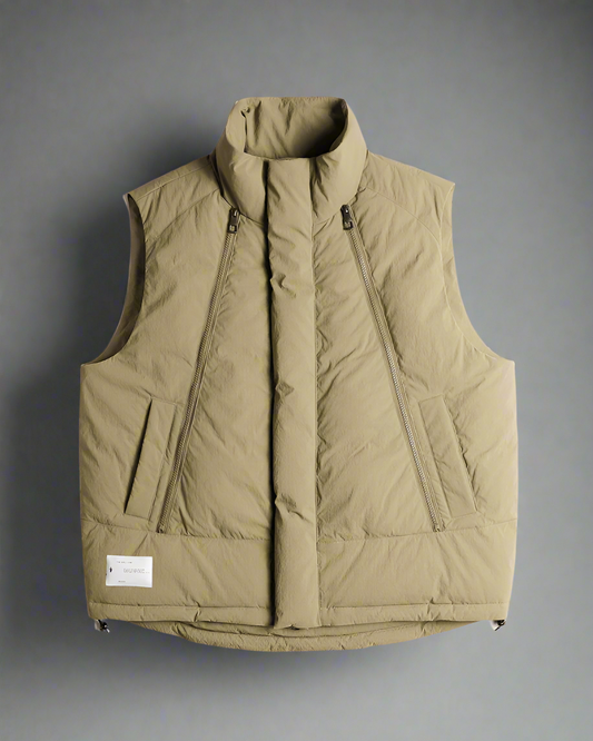 Gilet Zippé en Coton Confortable