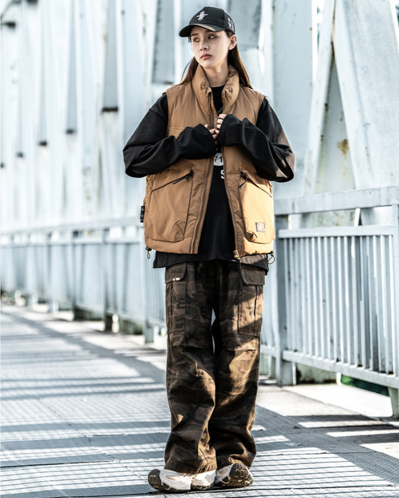 Gilet Puffer Unisexe Hiver Ajusté