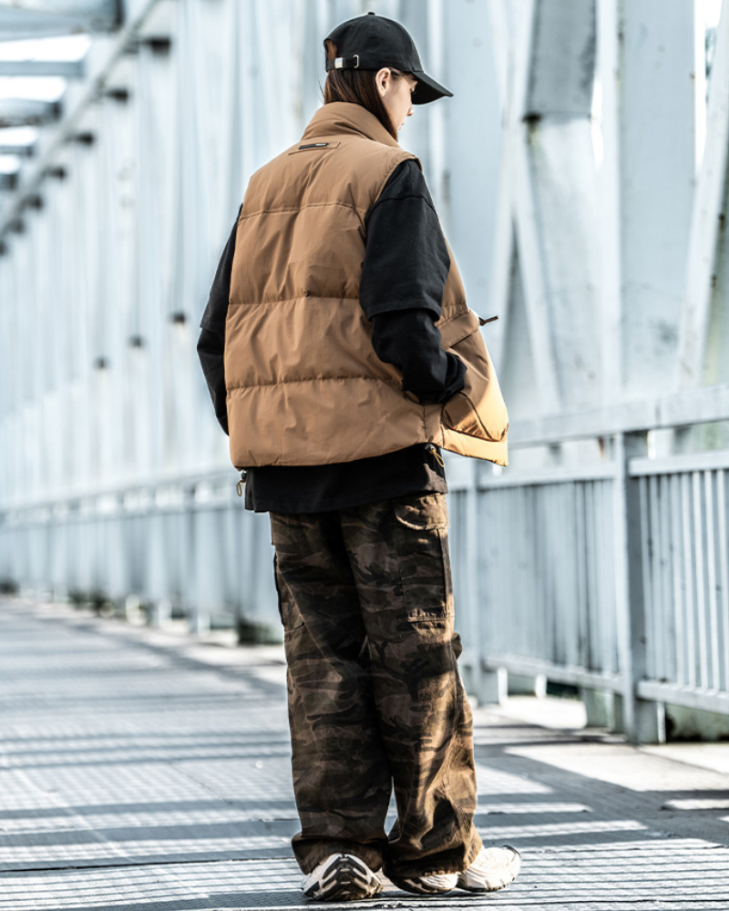 Gilet Puffer Unisexe Hiver Ajusté