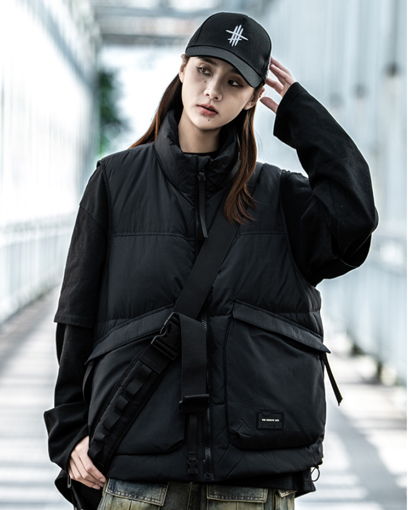 Gilet Puffer Unisexe Hiver Ajusté
