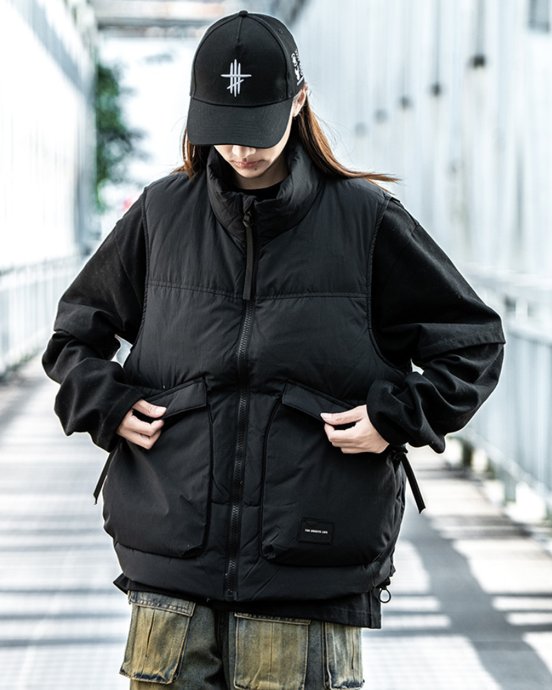Gilet Puffer Unisexe Hiver Ajusté