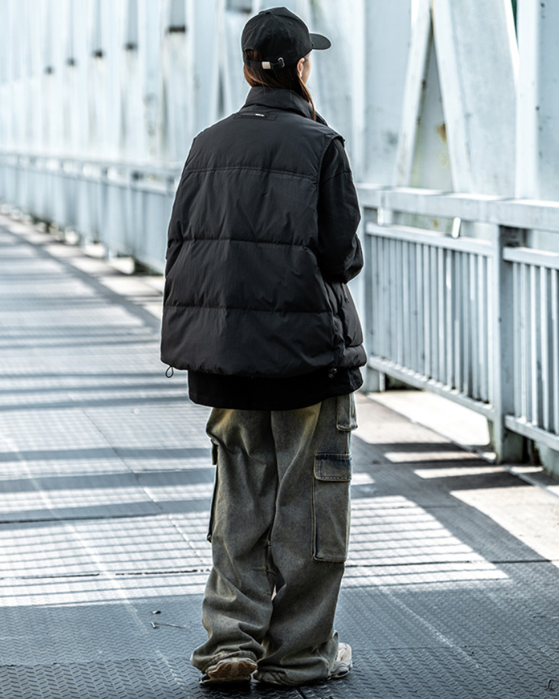 Gilet Puffer Unisexe Hiver Ajusté