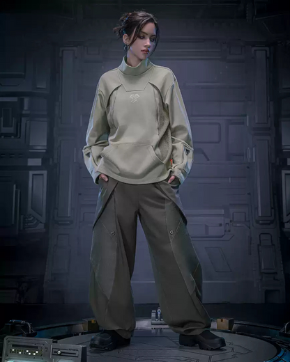 Sweat à Col Roulé Futuriste