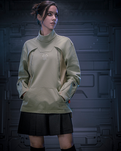 Sweat à Col Roulé Futuriste