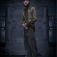 Pantalon en Denim Distress Velours