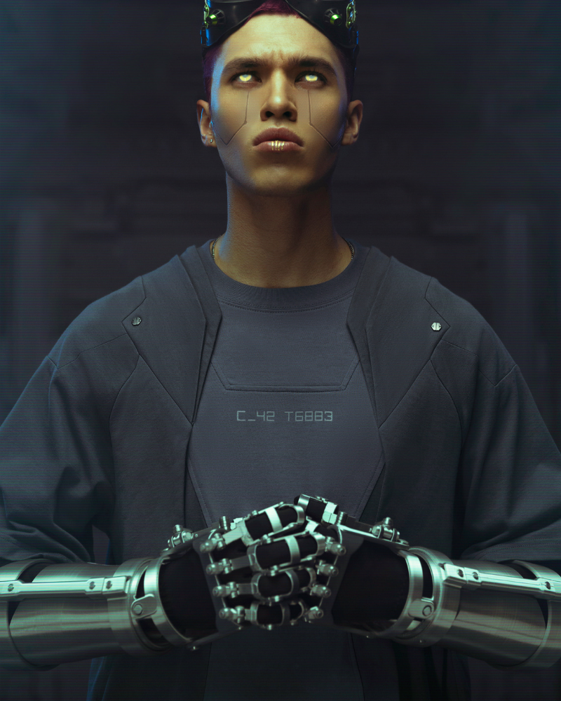 T-Shirt Mecha Cyberpunk