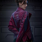 Veste Cyberpunk en Velours Futuriste