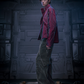 Veste Cyberpunk en Velours Futuriste