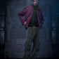 Pantalon en Denim Distress Velours