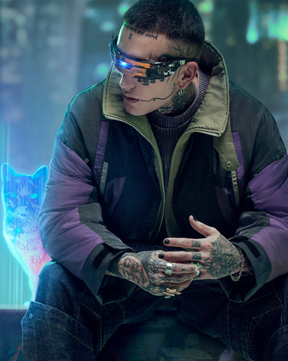 Veste Urbaine Futuriste de Hacker