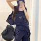 Gilet de Cargo Futuriste Double Face