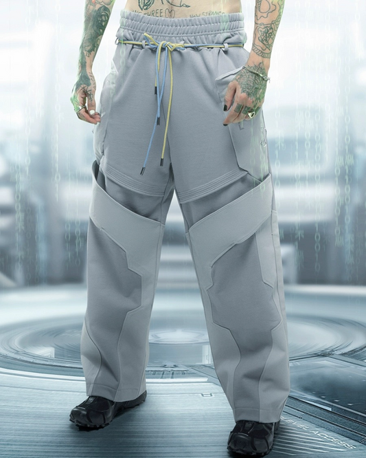 Pantalon Cyber Patchwork Futuriste