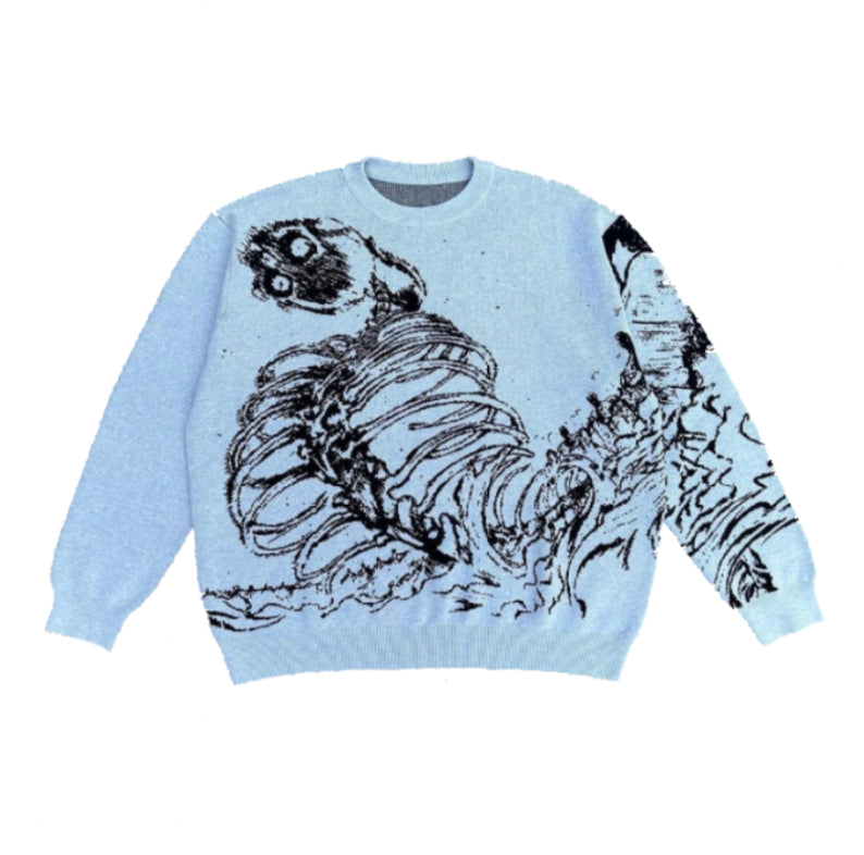 Pull Squelette Y2K