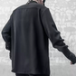 Chemise Haut Noir Chic à Manches Longues