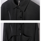 Chemise Haut Noir Chic à Manches Longues